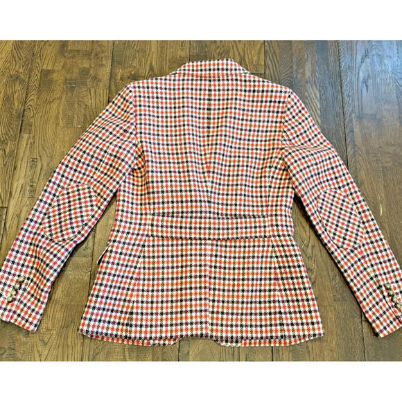Talbots Wool Blend Notched Collar Plaid Blazer – Multicolor – Size 8 – NEW ! - Picture 6 of 7